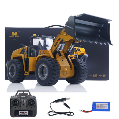 US STOCK 1/14 HUINA Toys 2.4G Radio Controlled Loader 1583 Electric Lifting System Lights Sound RC Construction Vehicles Assembled