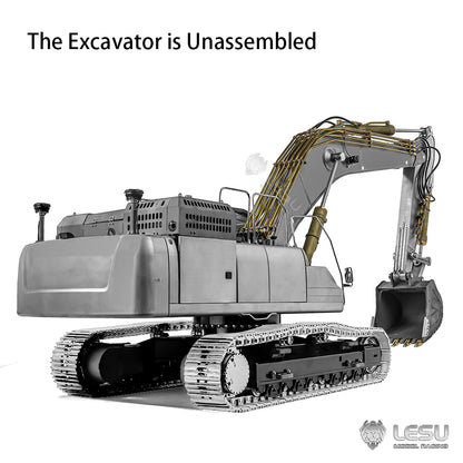 LESU SK500 1/14 Metal RC Hydraulic Digger B0018 Unassembled Excavator with 6CH Reversing Valve Light System for RC Model Builders