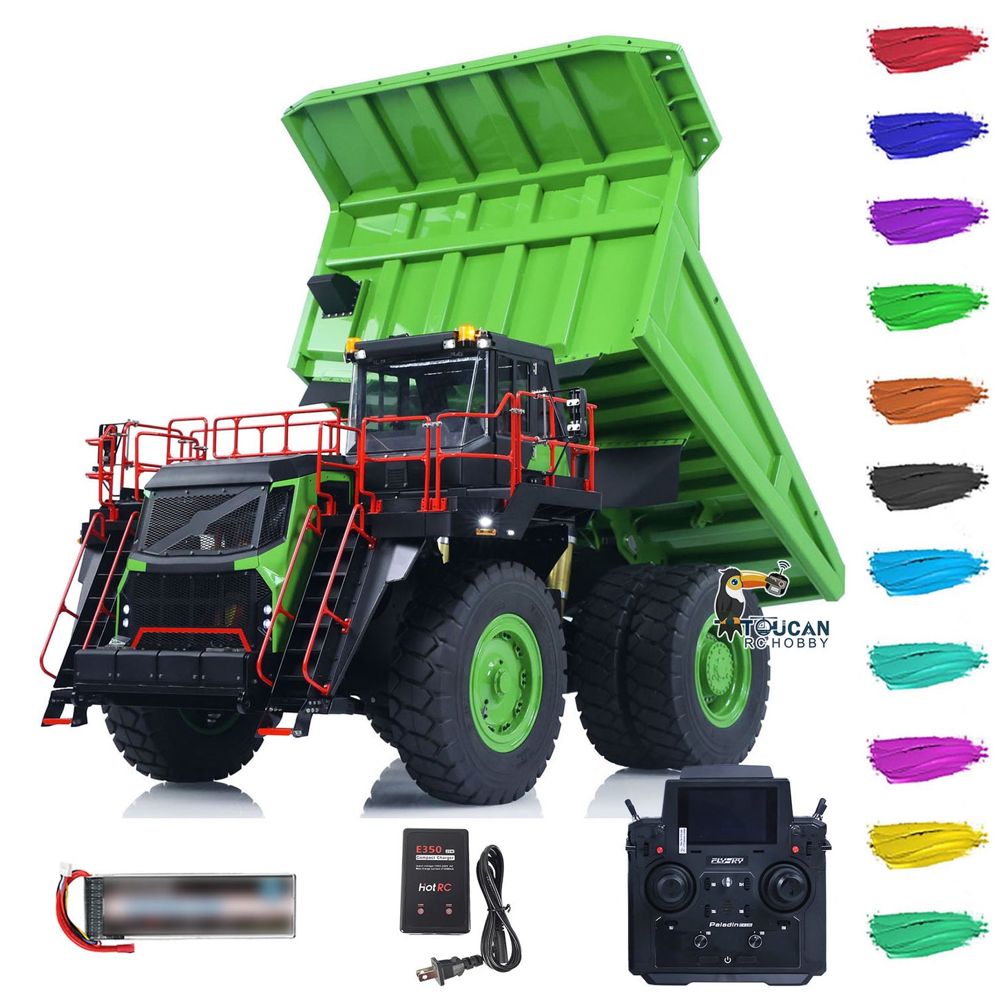 LESU 1/16 Metal Hydraulic RC Mine Truck Mining Tipper Aoue R100E RTR Construction Vehicles PL18EV Lite Radio Control Dumper Car
