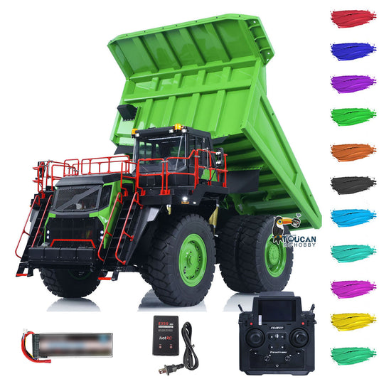 LESU 1/16 Metal Hydraulic RC Mine Truck Mining Tipper Aoue R100E RTR Construction Vehicles PL18EV Lite Radio Control Dumper Car