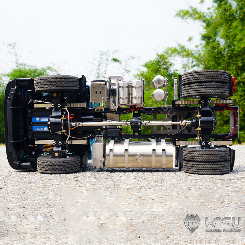 LESU Z0029 1/14 Metal 4x2 RC Tractor Truck with 2Speed Transmission Light Sound System for Construction Vehicle Enthusiast