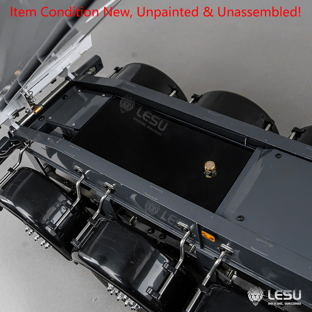 LESU 3Axles Metal 1/14 RC Hydraulic Dump Trailer for DIY TAMIYA Tractor Truck Radio Controlled Lorry Car Vehicle R62 R770S