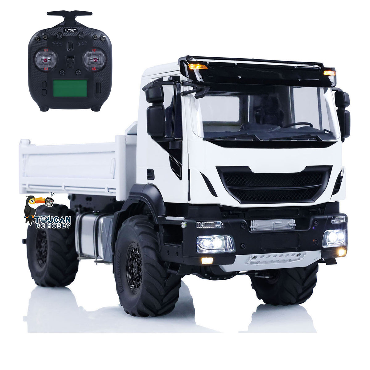MD 1/14 4x4 Metal RC Hydraulic Dumper Trucks 2Speed Gearbox Differential Locks Remote Control Tipper Model ST8 Radio Light Sound