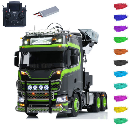 Toucan Metal 6X6 Chassis 1/14 RC Tractor Truck 770S Hydraulic Crane DIY Lorry