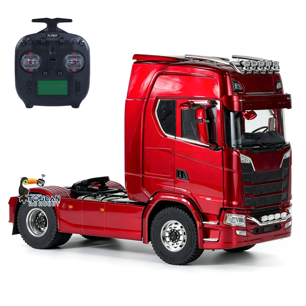 MD 2Speed 1/14 4WD Metal Radio Control Tractor Truck 770S Differential Locks RC Lorry Car HobbyWing ESC Lights Sounds RTR Model