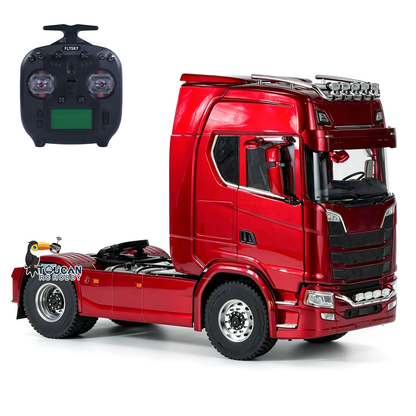 MD 2Speed 1/14 4WD Metal Radio Control Tractor Truck 770S Differential Locks RC Lorry Car HobbyWing ESC Lights Sounds RTR Model