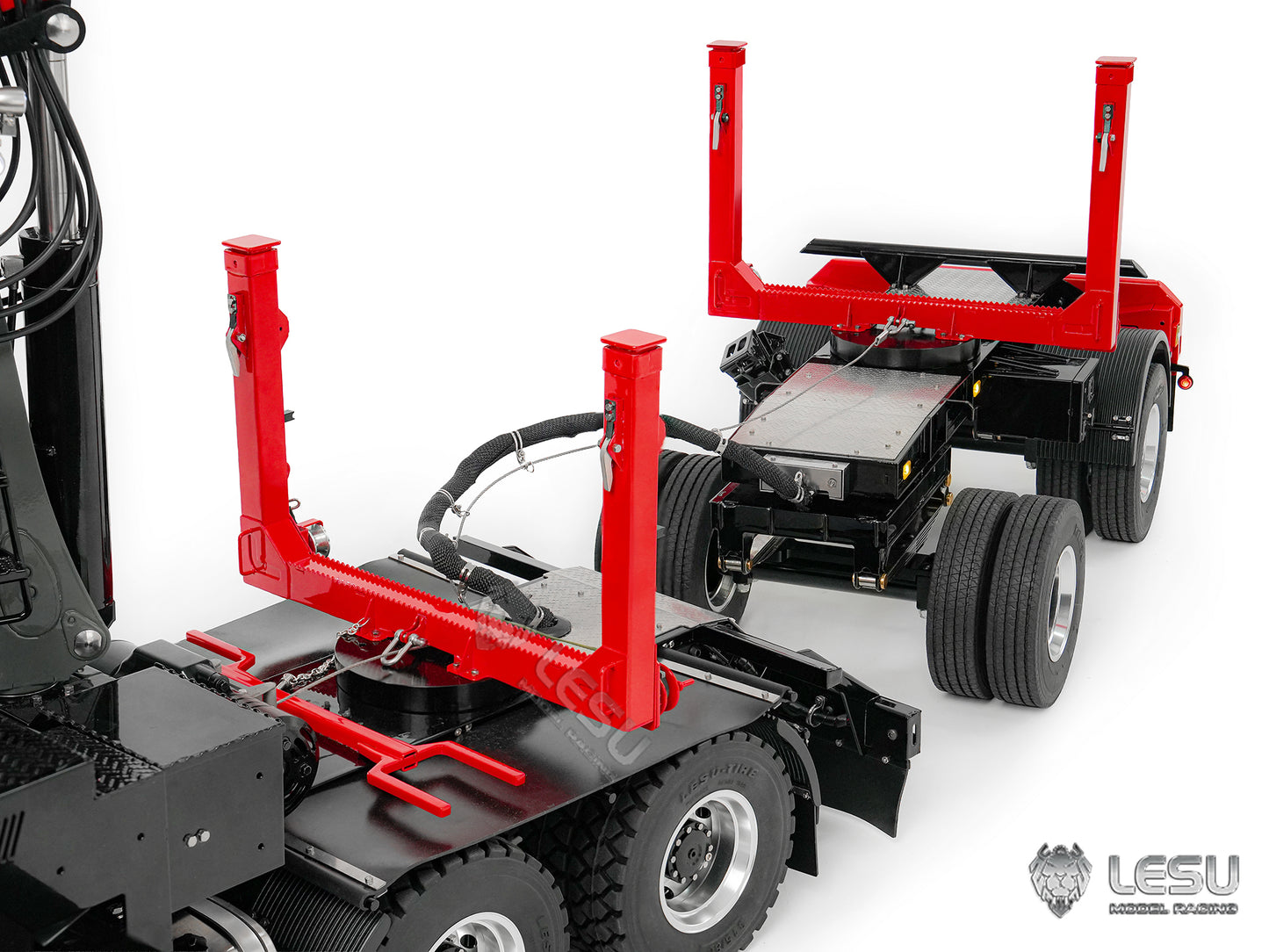 Deposit New Product Pre-order LESU 1/14 Metal RC Logging Truck Hydraulic Crane Tractor Lorry