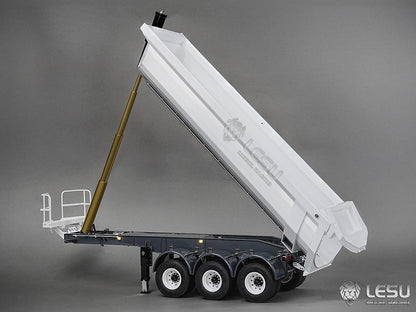 Metal LESU 3Axles 1/14 Hydraulic Dump Trailer for RC Tractor Truck DIY TAMIYA Radio Controlled Lorry Car 1851 3363 R470 770S