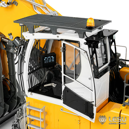 LESU LR956 1/14 Metal RC Hydraulic Front Shovel Excavator B0031 Dual Pumps KIT/PNP/RTR Digger with 7CH Valve Light System Simulated GPS