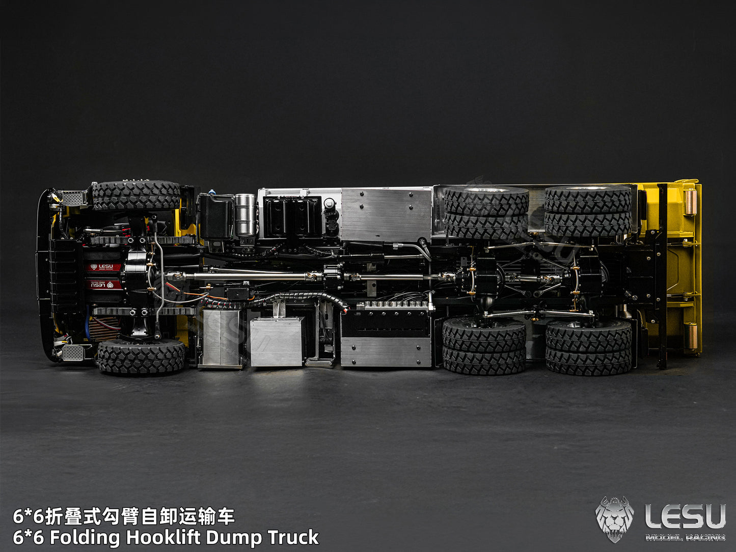 Deposit New Product Pre-order LESU 1/14 Metal 6x6 Roll-Off Dump Truck RC Construction Vehicle