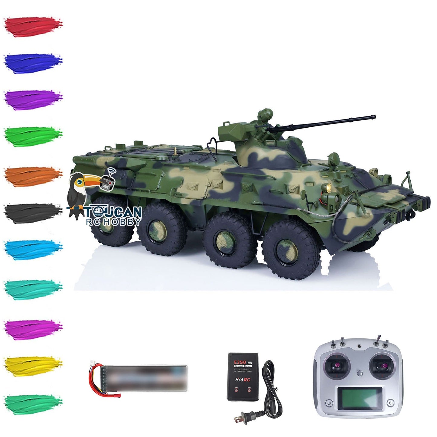 CROSSRC BT8 8X8 1/12 RC Armored Transport Vehicle RTR