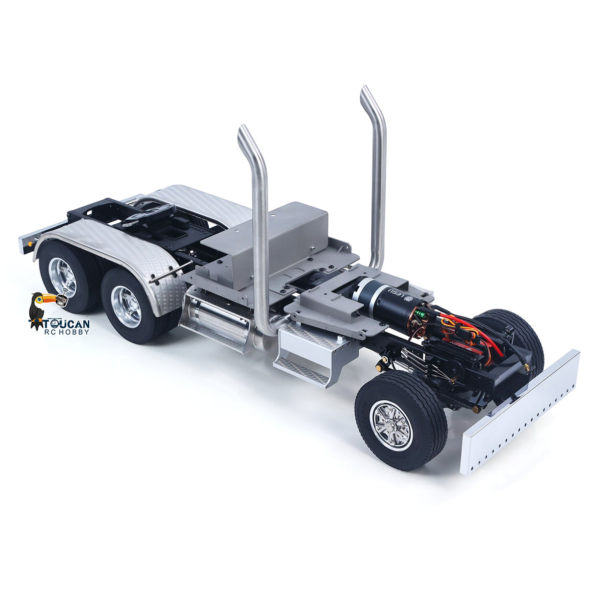LESU 1/14 Scale Metal 6*6 Chassis for Remote Controlled Tractor Truck Motor Servo DIY Model W/O Battery Charger ESC