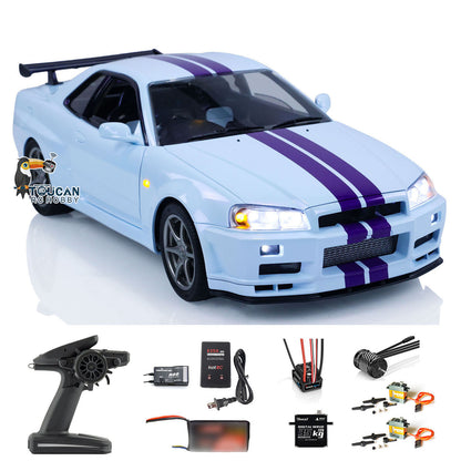 Capo 1/8 Assembled Painted RTR 4x4 4WD R34 RC Racing Drifting Car With Brushless Motor ESC