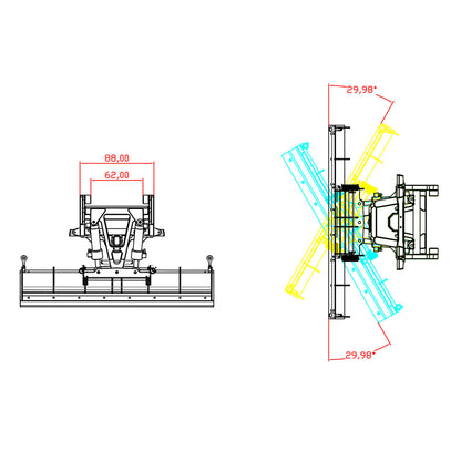 Coque de voiture en plastique avec pièce de rechange intérieure pour camion RC 1/14 TAMIYA IVECOL Dumper