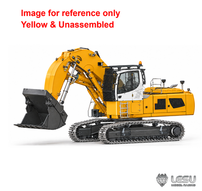 LESU LR956 1/14 Metal RC Hydraulic Front Shovel Excavator B0031 Dual Pumps KIT/PNP/RTR Digger with 7CH Valve Light System Simulated GPS