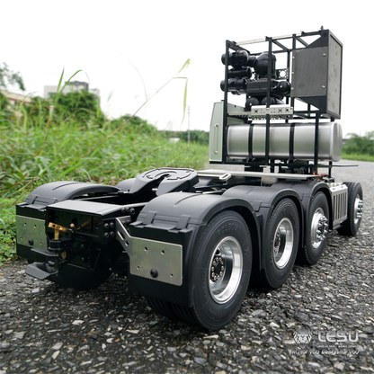 TOUCAN RC HOBBY LESU Metal RC Assembled Heavy-duty Chassis for 1/14 Scale 1851 3363 Tractor Truck 3 Speed Transmission Highline Equipment Rack Truck UpgradeParts