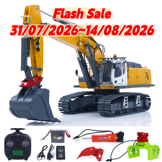 Flash Sale US STOCK KABOLITE 1/18 K962 100S Remote Control Hydraulic Excavator RC Digger Electric Claw Ripper Hammer Construction Car Machine Toys