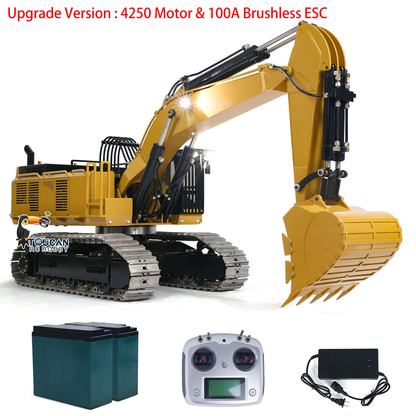 TOUCAN RC HOBBY 1/8 385CF Metal Hydraulic RC Excavator RTR 150KG Heavy Duty Remote Control Diggers Ready to Run Upgraded Version Models
