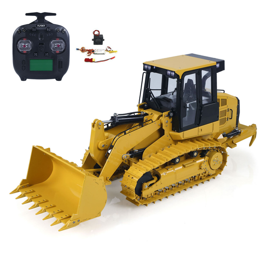 JDModel 1/14 Metal RC Hydraulic Tracked Loader JDM-188 963D 3CH Valve Pump Construction Car I6S Radio RTR Model Light 201 Sound