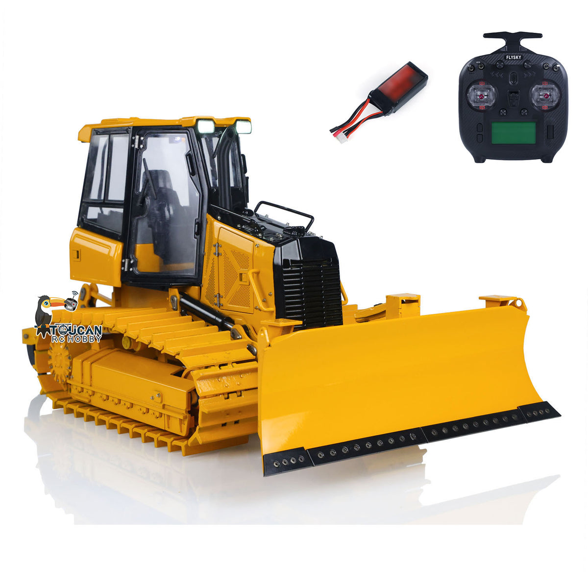 BSM D3 1/12 Heavy Duty RC Bulldozer Yellow Black RTR Model