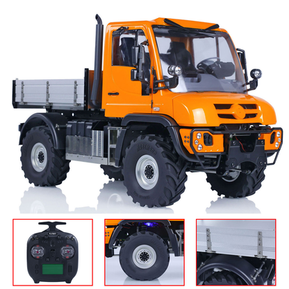 1/10 U423 4X4, lackiert, zusammengebaut, RC PNP, Offroad-Rock-Crawler-Auto mit Metalleimer