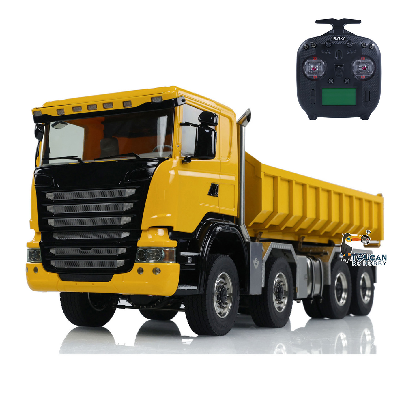 1/14 8x8 PNP RC Hydraulic Roll On/Off Dumper Truck G88 With Metal Bucket