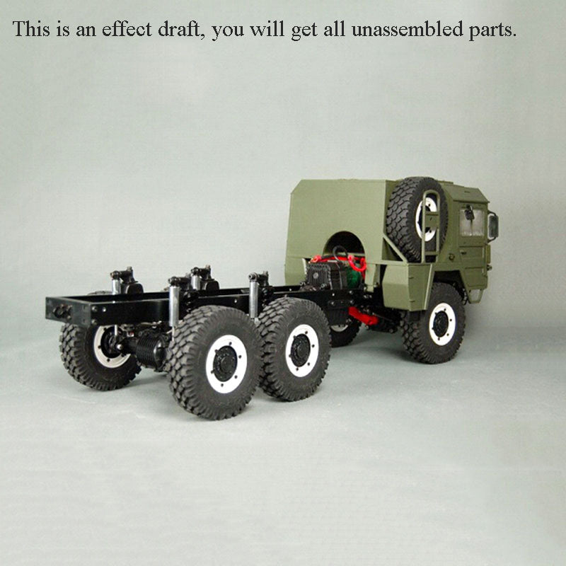 CROSSRC 6x6 1/12 3Axles MC6A RC Off Road Military Truck KIT