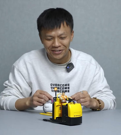 Pre- Order Metal 1/14 RC Electric Forklift MO55 RTR Remote Control Low Level Order Picking Truck Model Flysky Radio Battery Light Sound