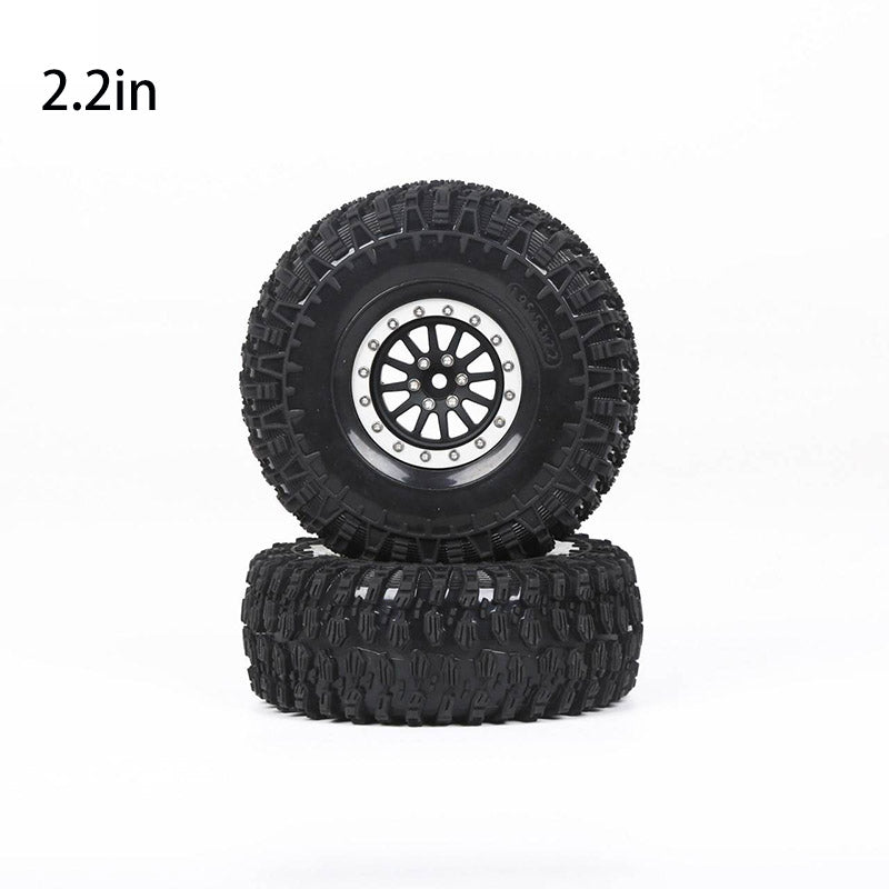 YIKONG Aluminum Alloy 1.9/2.2 Inch Wheel Hubs Tyres Tires for 1/10 RC Crawler Car Model Accessories