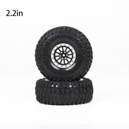 YIKONG Aluminum Alloy 1.9/2.2 Inch Wheel Hubs Tyres Tires for 1/10 RC Crawler Car Model Accessories