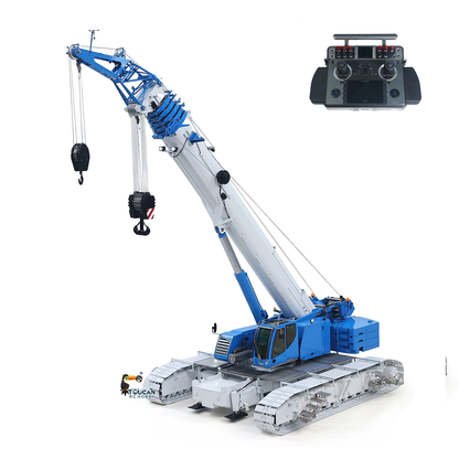 Pre-Order Eyewhale 1/14 Metal Remote Control Hydraulic Telescopic Crawler Crane Truck RC Hoist Model Brushless ESC Frsky Radio 5D Joystick
