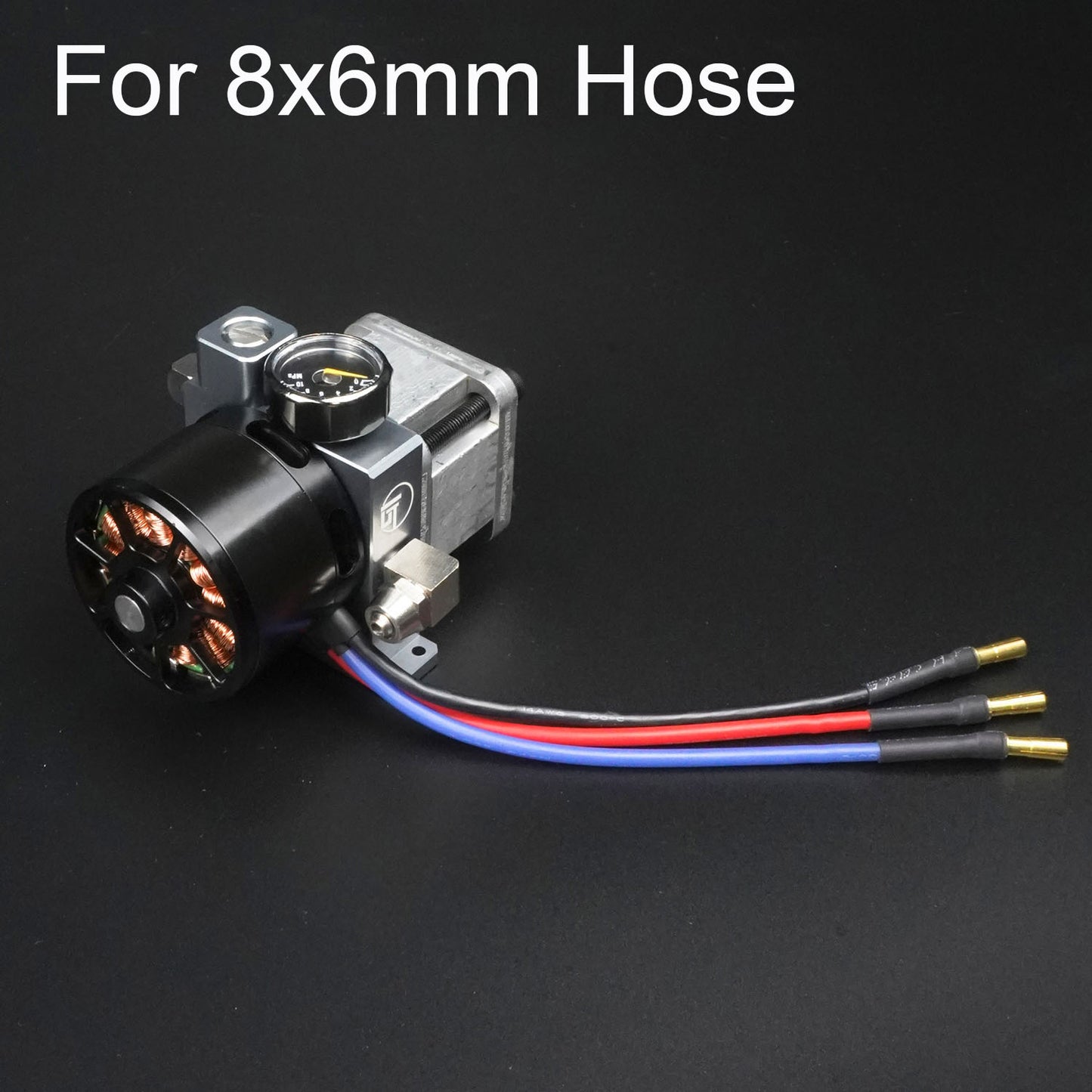Metal Hydraulic Pump Pressure Gauge for 1/12 1/14 RC Construction Trucks Cars