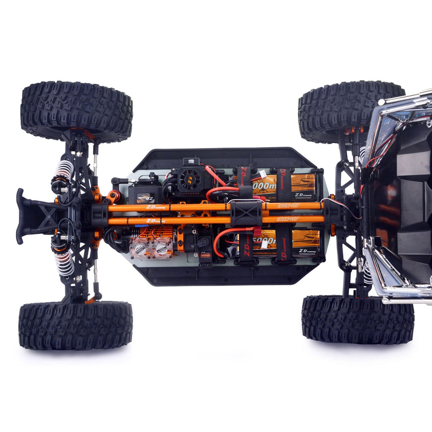 4MM Alloy Chassis ZD Racing 1/7 DBX-07 RC Off Road Car AWD Electric Remote Control Desert Buggy Metal Steering System RTR
