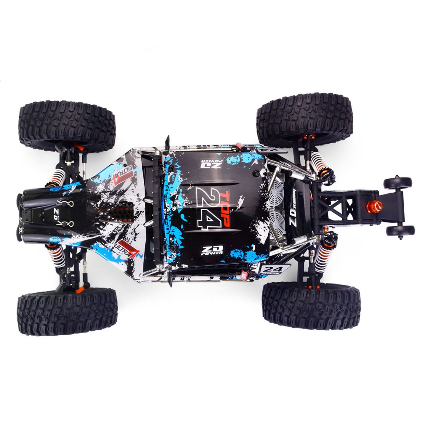 4MM Alloy Chassis ZD Racing 1/7 DBX-07 RC Off Road Car AWD Electric Remote Control Desert Buggy Metal Steering System RTR