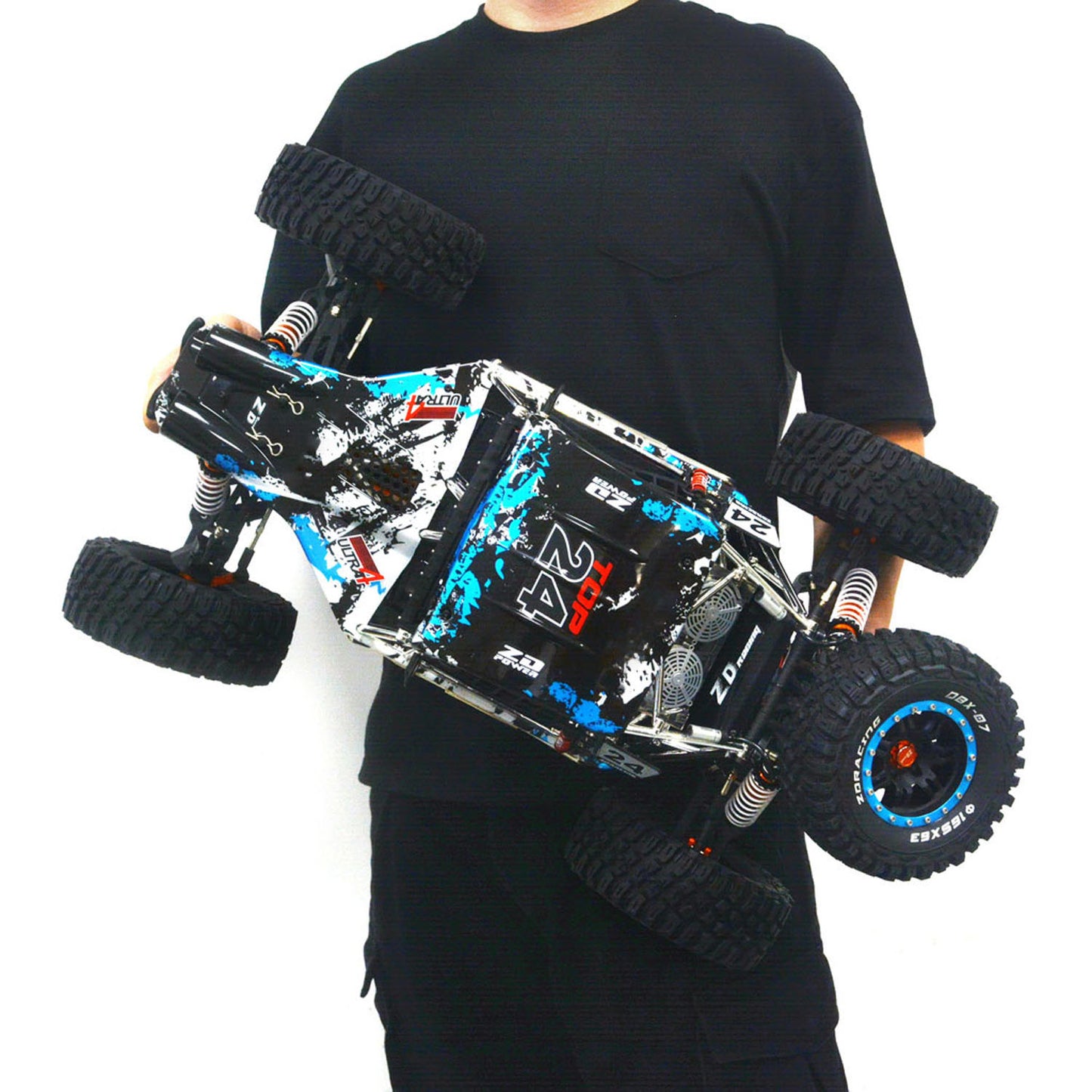 4MM Alloy Chassis ZD Racing 1/7 DBX-07 RC Off Road Car AWD Electric Remote Control Desert Buggy Metal Steering System RTR
