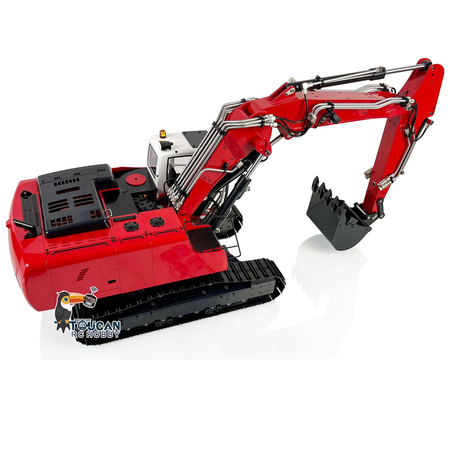 MTM 1/14 946-3 RC 3 Arms Painted Assembled Metal Hydraulic ARTR Tracked Excavator Digger With Ripper Grab Clamshell Bucket
