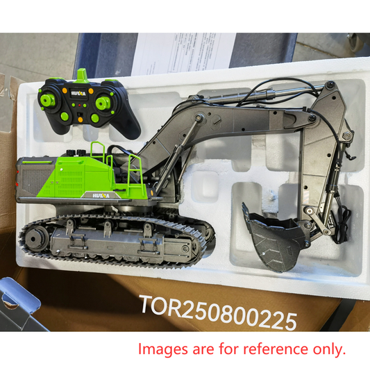 Second Hand CA Stock HUINA 1/14 593 Toys Model RC Excavator Car Gift Battery 2.4G Remote Control Digger