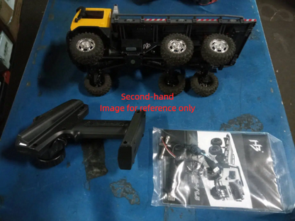 Second Hand US Stock Hobby Plus 1/18 Remote Control Off Road Car 6X6 RC Flatbed Truck 2Speed Gearbox Flysky ESC 280 Brushed Motor 6CH Radio RTR