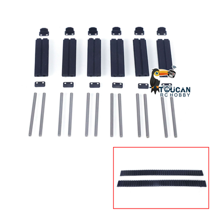 SFROG Metal GPS Bucket Tracks Rubber Pads Fork Ripper for 1/14 RC Hydraulic Excavator ZX135US Digger Upgraded Parts for Construction Vehicle Enthusiast