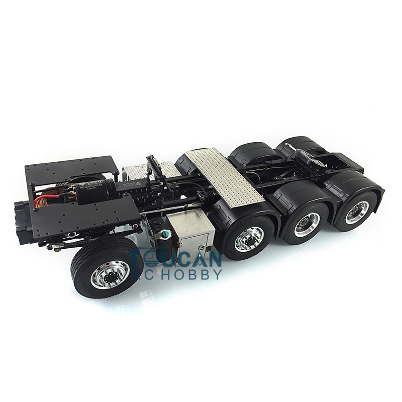 TOUCAN RC HOBBY LESU Metal RC Assembled Heavy-duty Chassis for 1/14 Scale 1851 3363 Tractor Truck 3 Speed Transmission Highline Equipment Rack Truck UpgradeParts