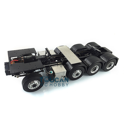 TOUCAN RC HOBBY LESU Metal RC Assembled Heavy-duty Chassis for 1/14 Scale 1851 3363 Tractor Truck 3 Speed Transmission Highline Equipment Rack Truck UpgradeParts