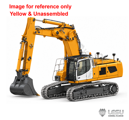 LESU Aoue LR956 1/14 Metal 3 Arms RC Hydraulic Excavator B0030 Dual Pumps Digger KIT/PNP/RTR Model with 10CH Valve Light System