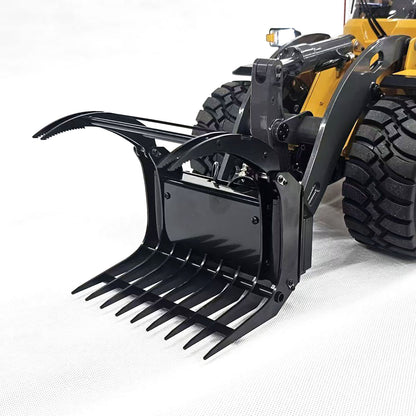 Metal Root Rake Grapple Sorting Grapple Attachment for MTM 1/14 RC Hydraulic Loader WA480 E260L Construction Vehicle Model Parts