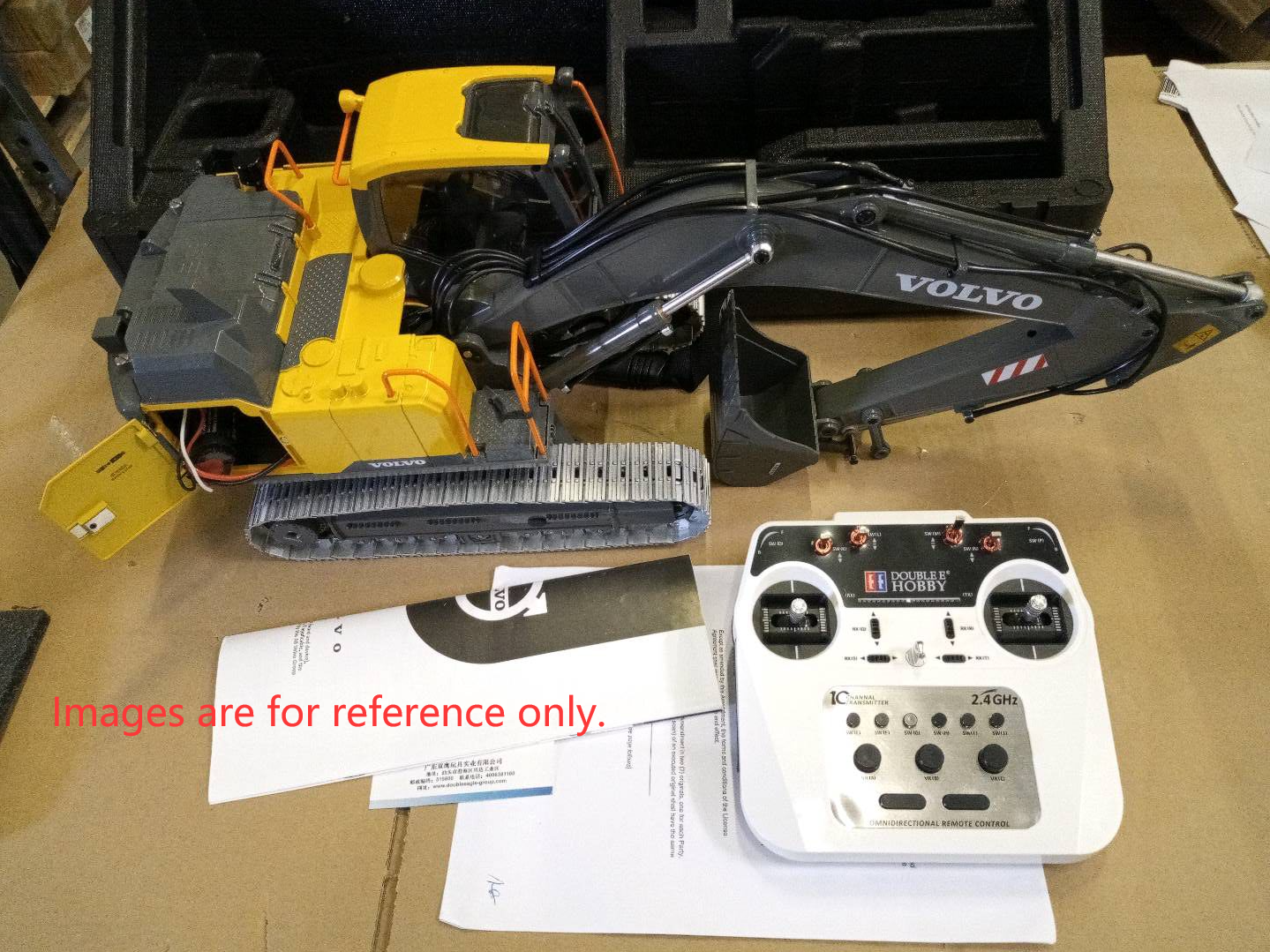 Second Hand Fast Shipping 1:14 RC Excavator Double E E010 EC160E Full Alloy Metal Engineering Vehicle Toys