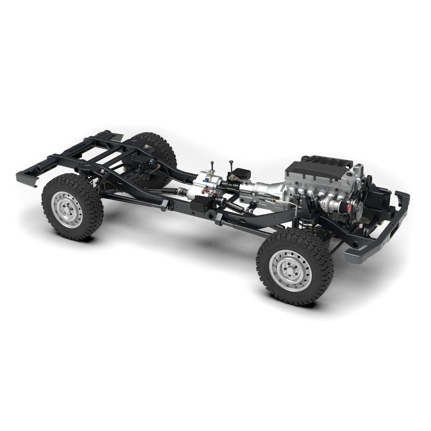 CAPO Metal 1/8 RC Off Road Car Kit Remote Control DIY Vehicle Model Differential Locks 2Speed Gearbox No Electronic Parts