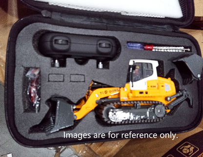 Second Hand US Stock 1:50 RC Electric Lifting Tracked Loader LR636 2.4G Construction Vehicle Metal Bucket Tracks Ripper RTR Model Light Sound Battery