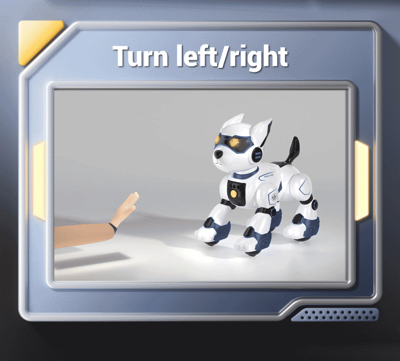 JJRC Interactive RC Robot Dog R27 with Voice Commands Remote Control Gesture Sensor Touch Function Multiple Actions Music Dance
