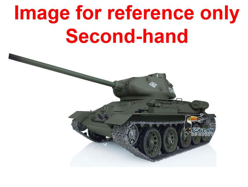 Second Hand Fast Shipping Henglong 1/16 7.0 Upgraded Metal Soviet T34-85 I FPV RC Tank 3909 360?? Turret