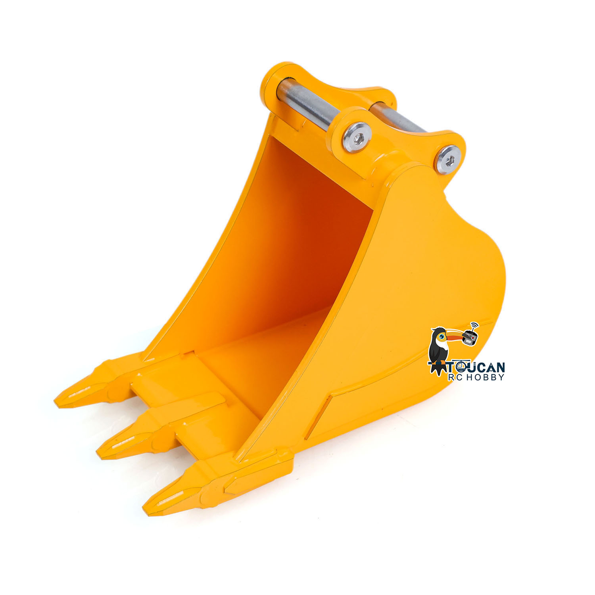 1/12 RC Hydraulic Excavator Metal Trapezoidal Bucket Narrow Toothless Toothed Grille Rake Attachment for 323GX Digger Construction Vehicle