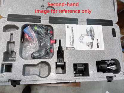 Second Hand US Stock 1/14 HUINA RC Metal Excavator Model Toys 1594 Radio Control Digger Light Sound Battery